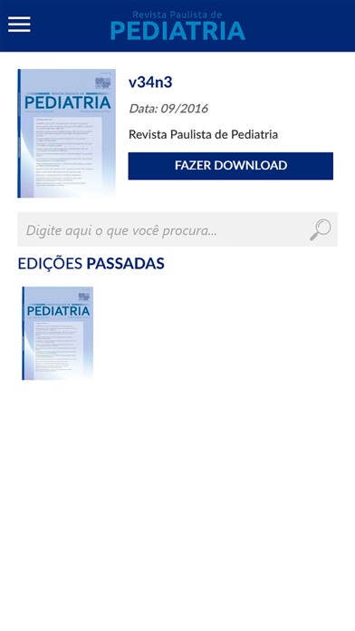 Revista Paulista de Pediatria Screenshot 2 - AppWisp.com Revista Paulista de Pediatria Screenshot 2 - AppWisp.com