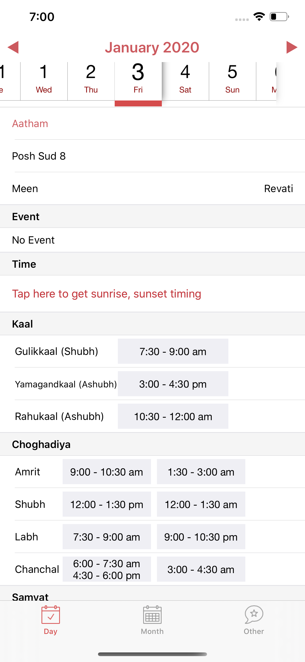 Padmodaya jain Calendar