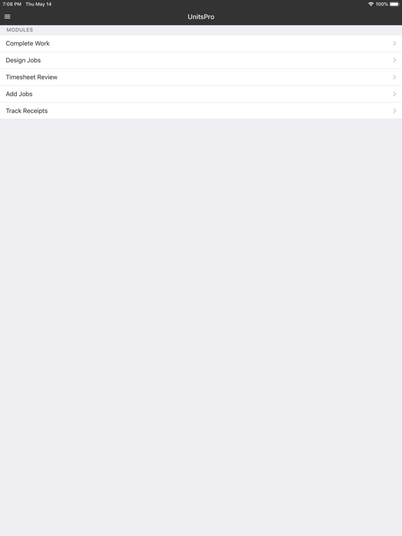 UnitsPro iPad screenshot