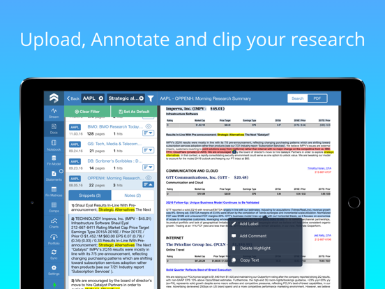 Screenshot #5 pour Sentieo Reader
