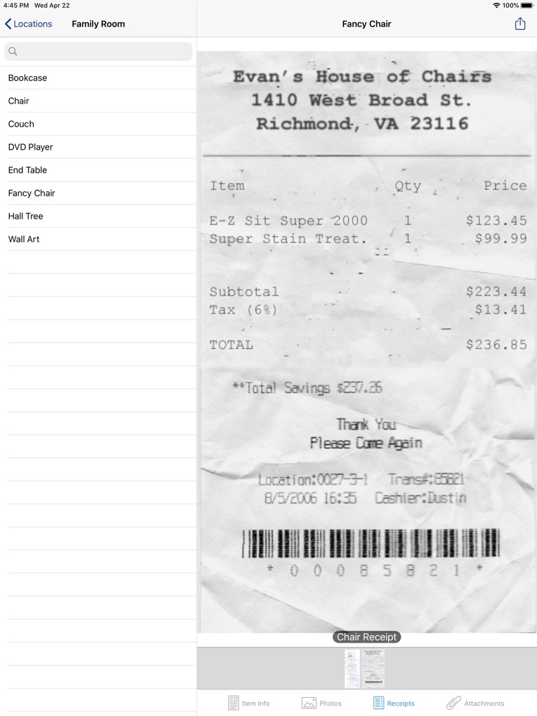 【图】Home Inventory Mobile Backup(截图3)