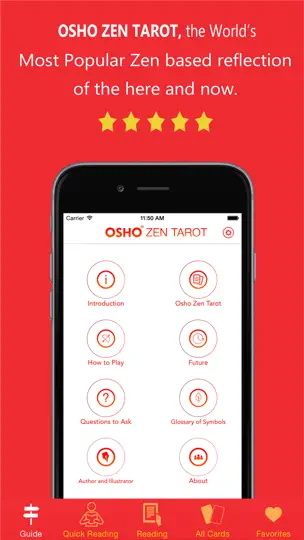 Screenshot von Osho Zen Tarot auf dem iPhone 1