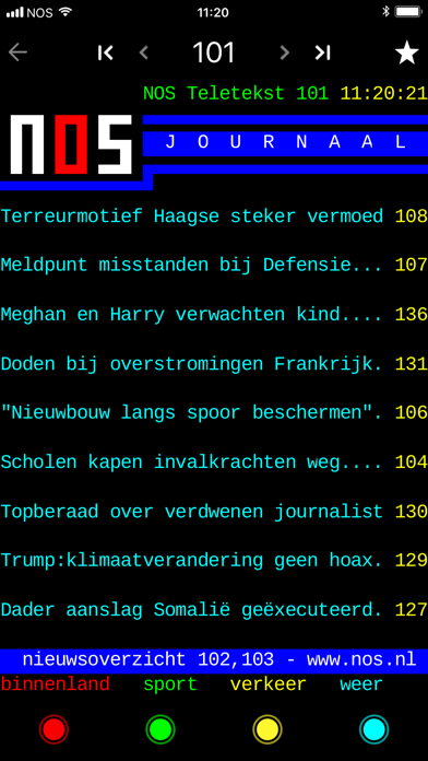 NOS Teletekst Screenshot