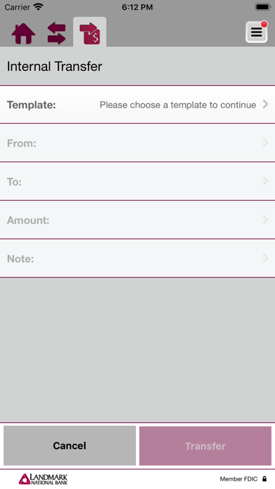 Landmark National Bnk Business Screenshot