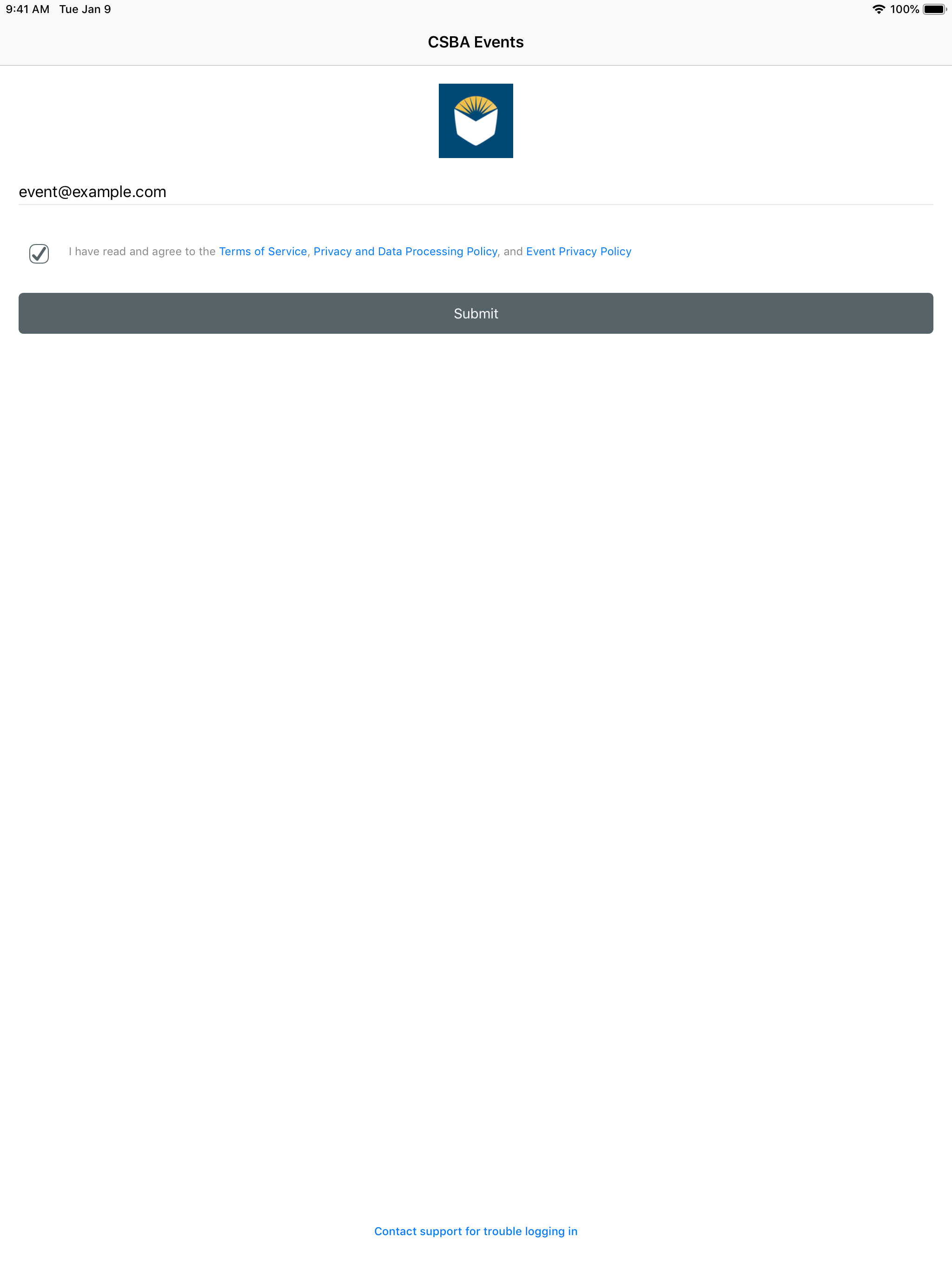 CSBA Event App screenshot 8