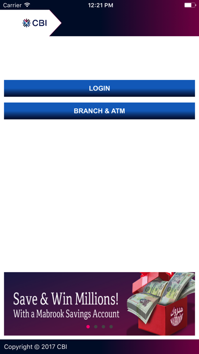 CBI Corporate Banking Screenshot