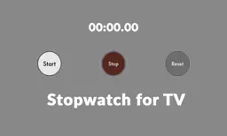 Stopwatch for TV app icon