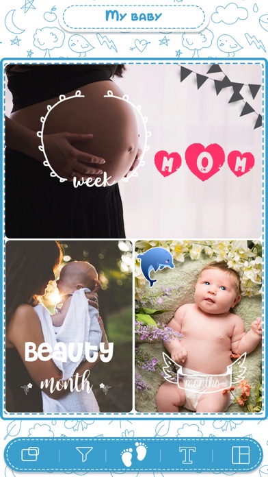 Screenshot #1 pour Baby Life Story Photo Editor