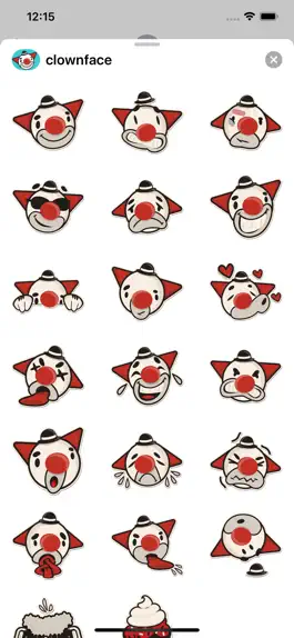 Game screenshot Clown Face Sticker Pack mod apk