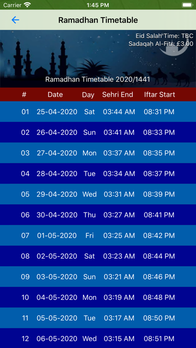 Jamia Masjid Hanfia (Bradford) iPhone screenshot