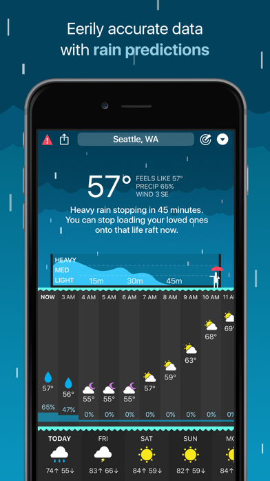 CARROT Weather - Talking Forecast Robot Screenshot 2