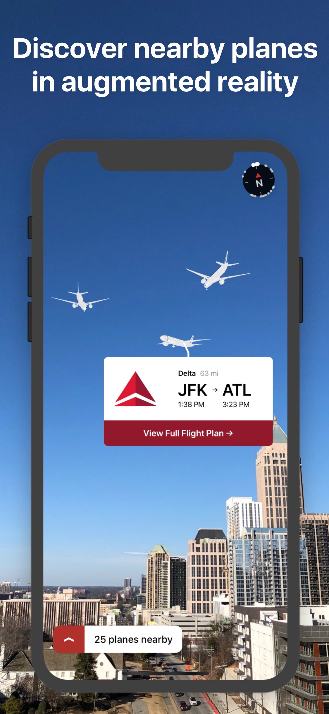 Screenshot do app AR Planes: Airplane Tracker