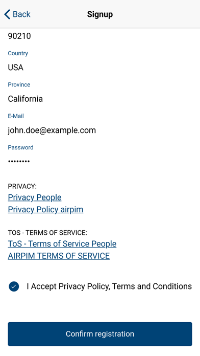 Screenshot #2 pour airpim People