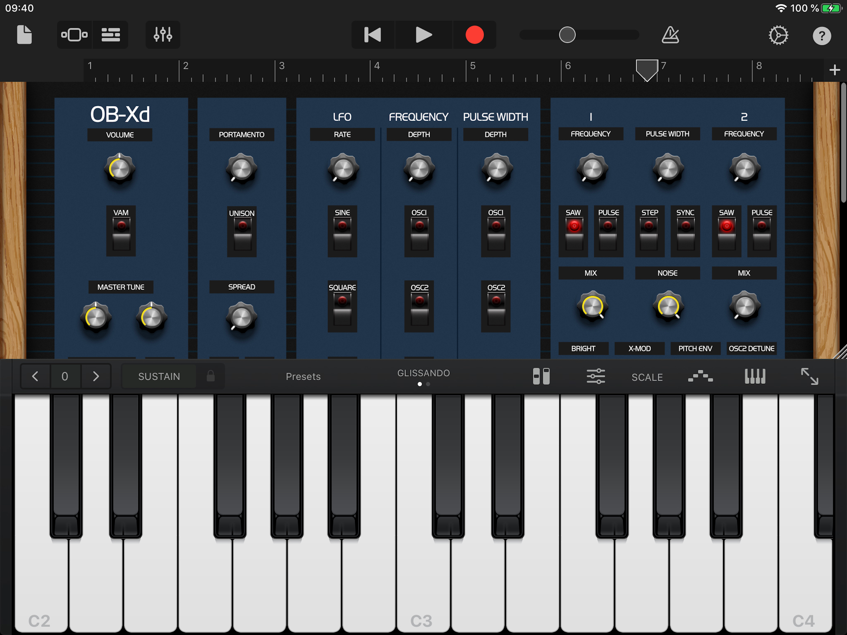 OB-Xd AUv3 Synth screenshot 3