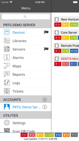 PRTG - Monitoring screenshot