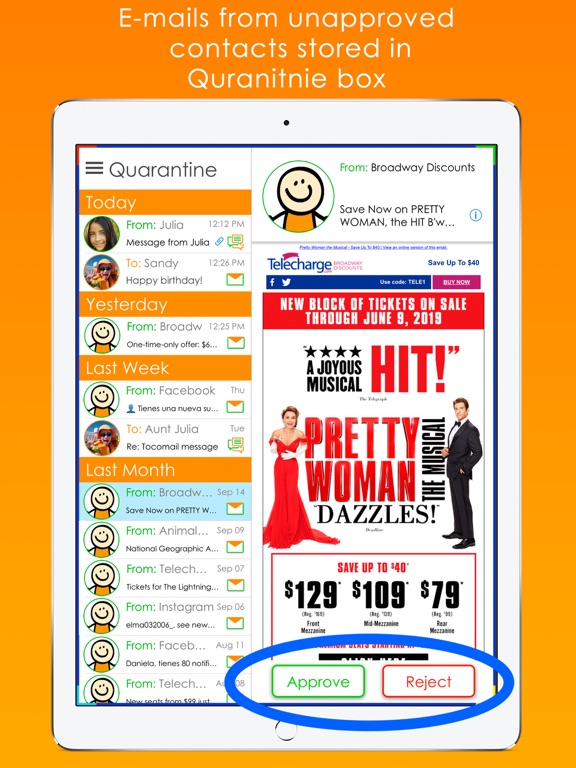 Tocomail - Email for Kids iPad screenshot 9 - Social Networking app