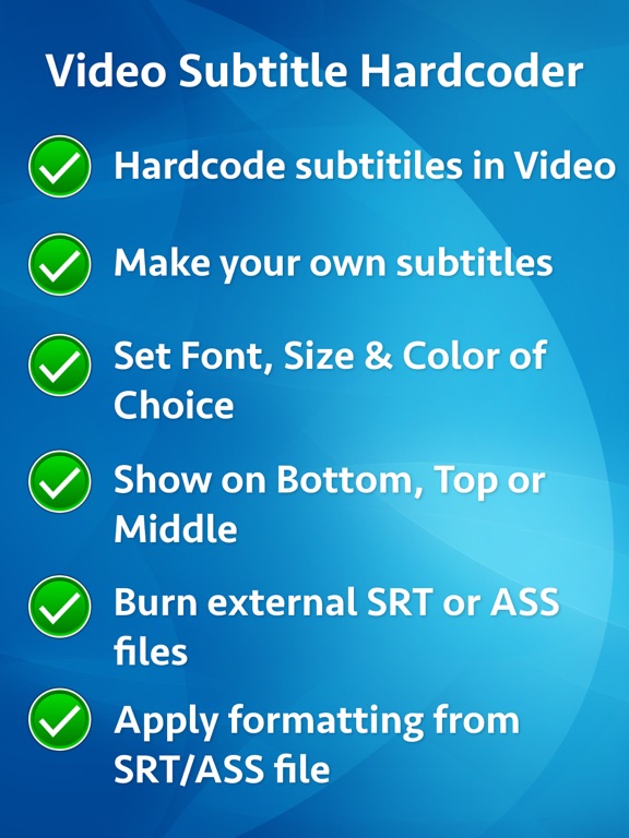 Video Subtitle Hardcoder iPad screenshot 9 - Photo & Video app