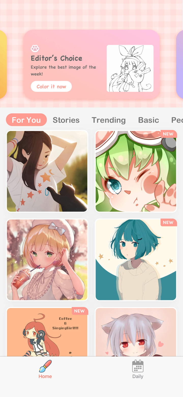 Anime Paint-動漫數字填色遊戲 screenshot 2