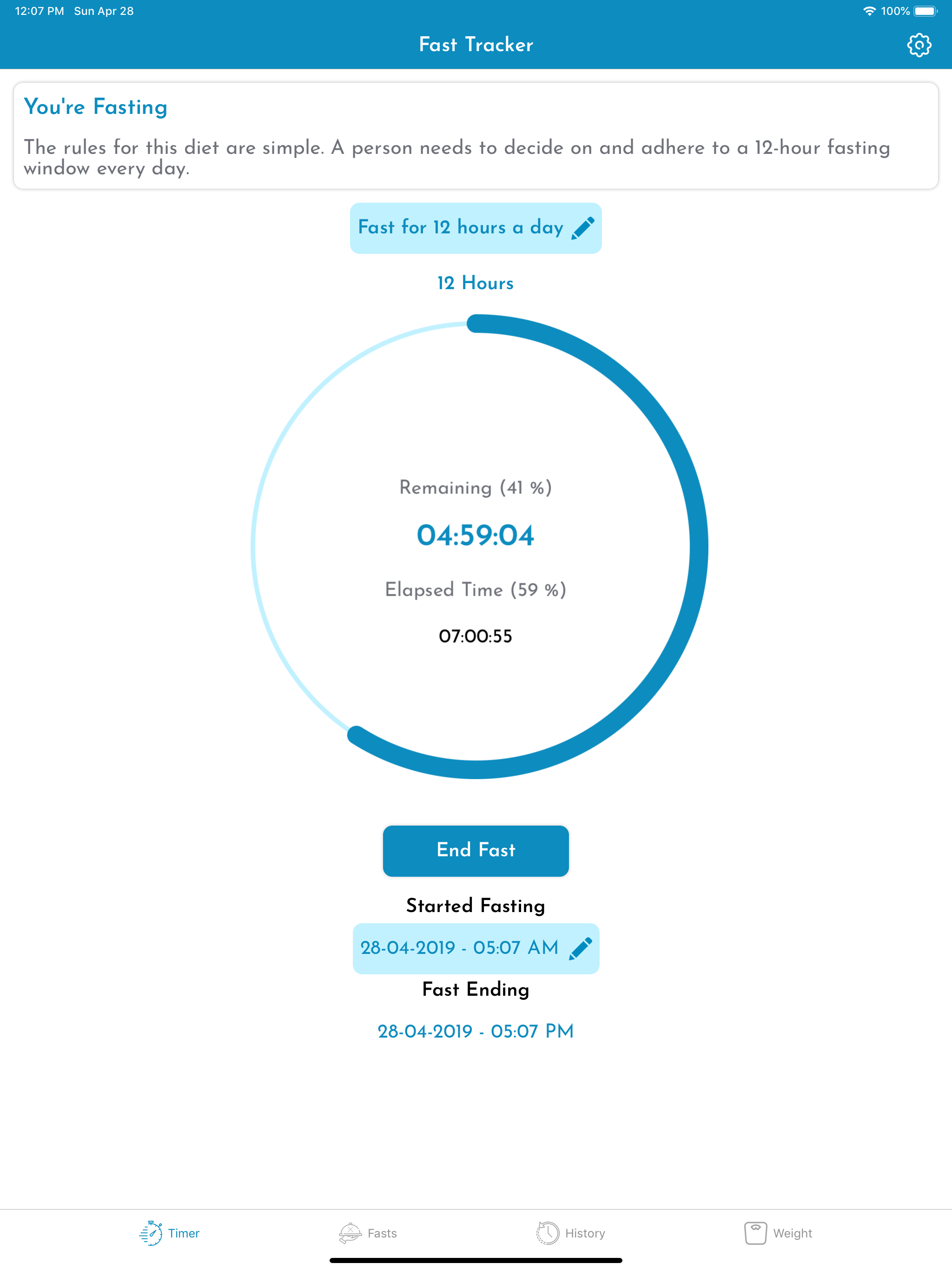 Fasting Tracker - Fast Diet