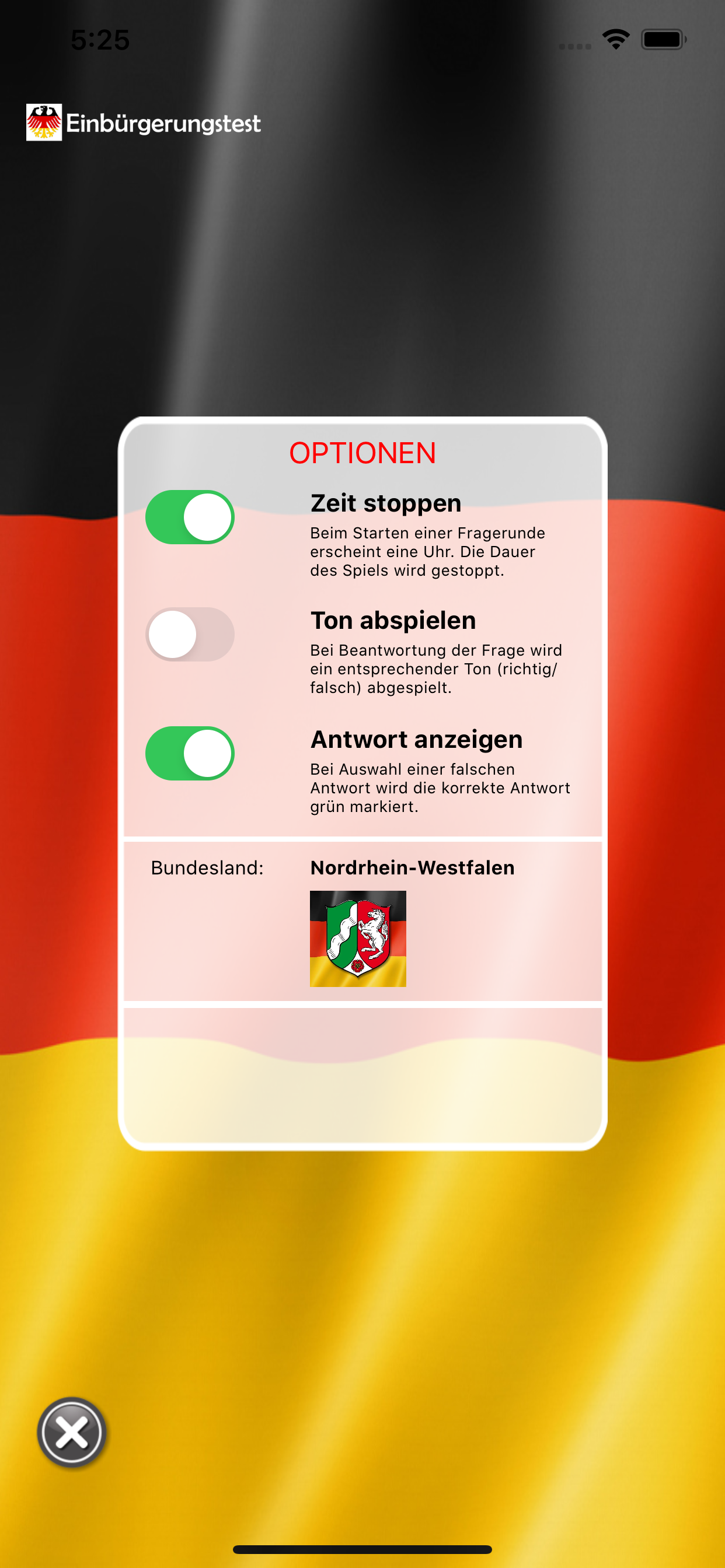 Einbürgerungstest App