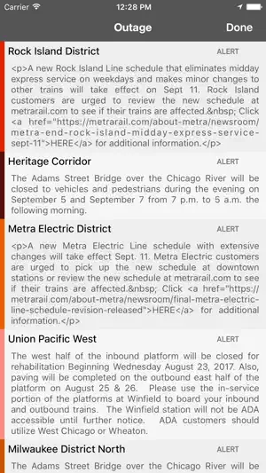 onTime Metra, CTA screenshot 4