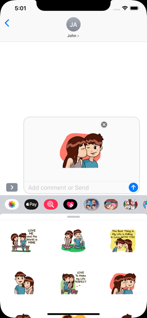 New Love Couple  Stickers HD(圖1)-速報App