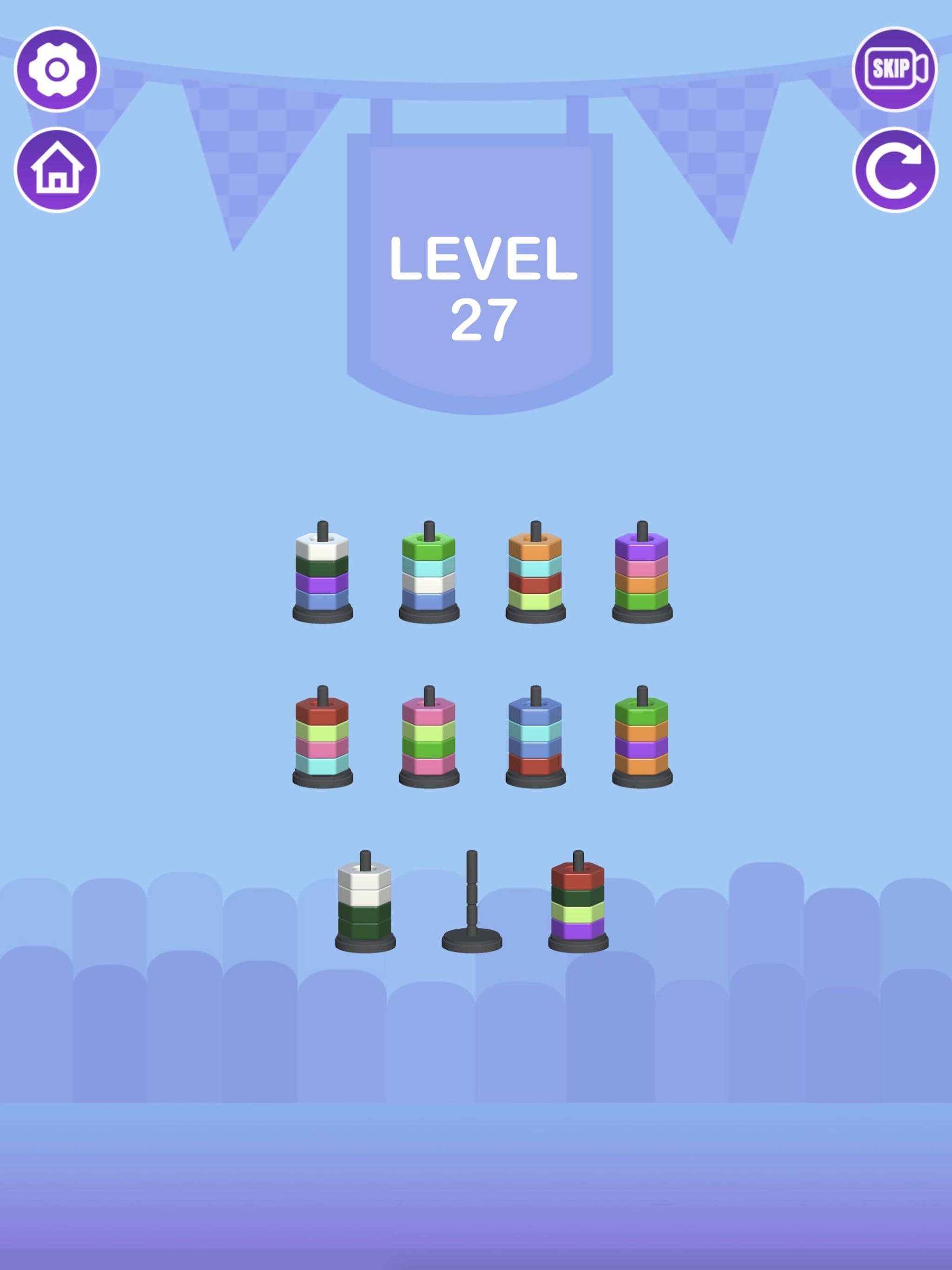 Hoop Sort - Brain Puzzle Game
