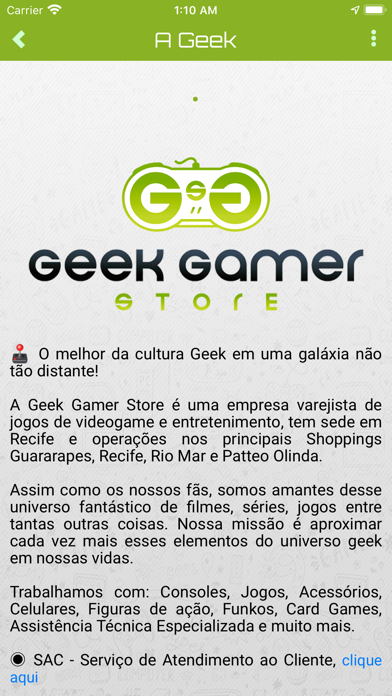 Geek Gamer Store screenshot 2