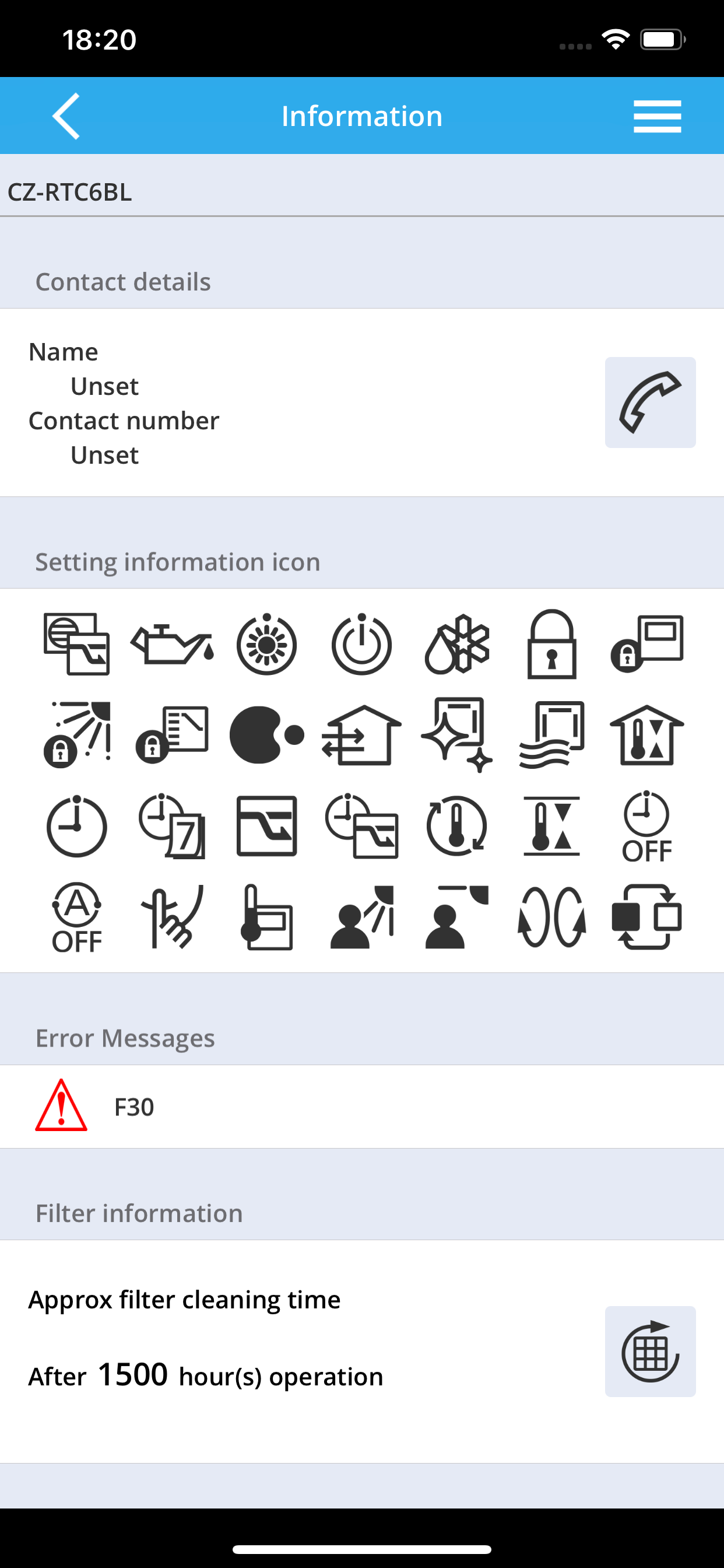 Panasonic H&C Control App