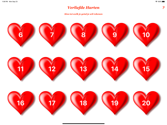 Verliefde Harten - Rekenen iPad app afbeelding 1