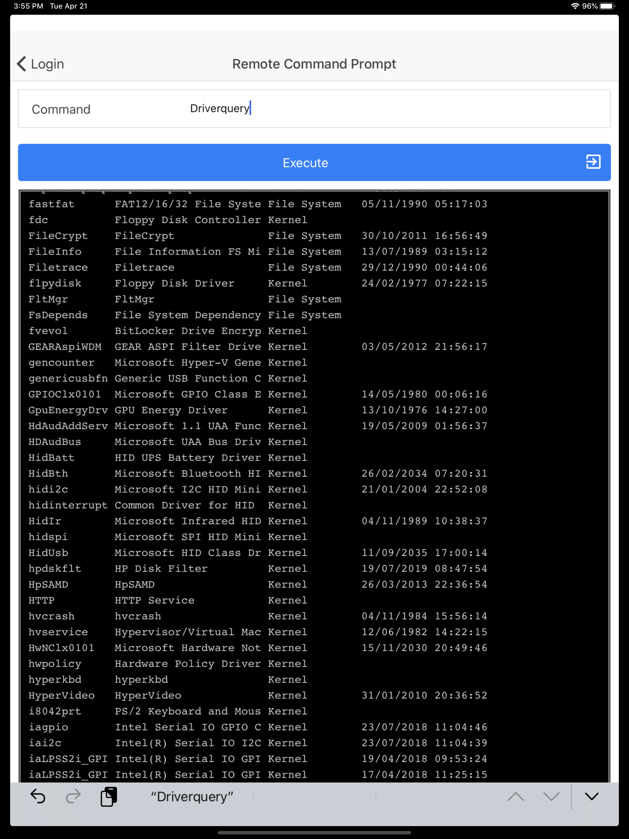 Remote command prompt screenshot 7