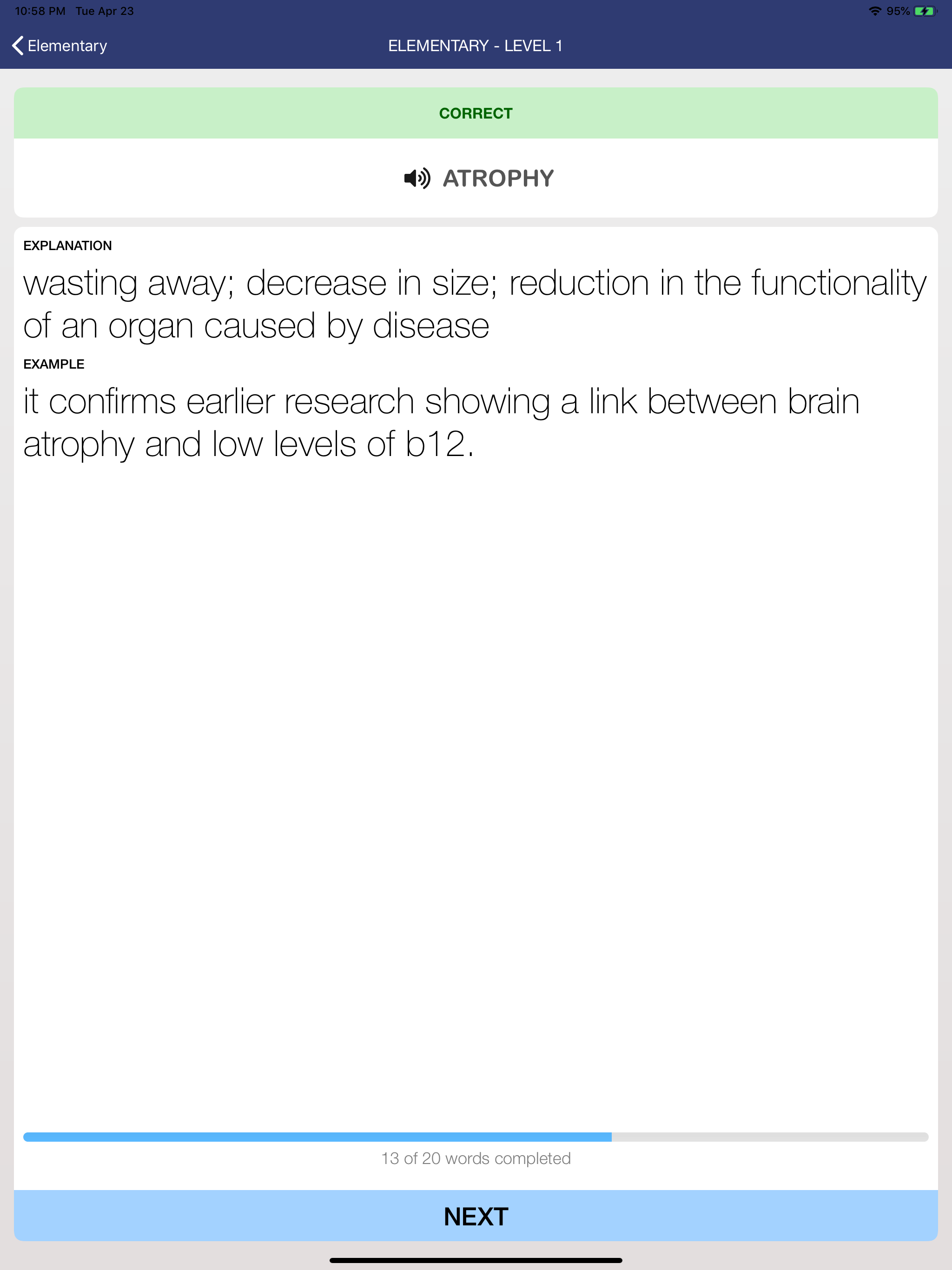 Toefl Vocabulary Quizzes screenshot 12