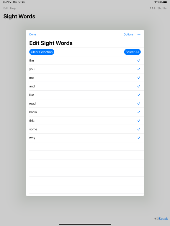 Screenshot #5 pour Voux Sightwords Builder