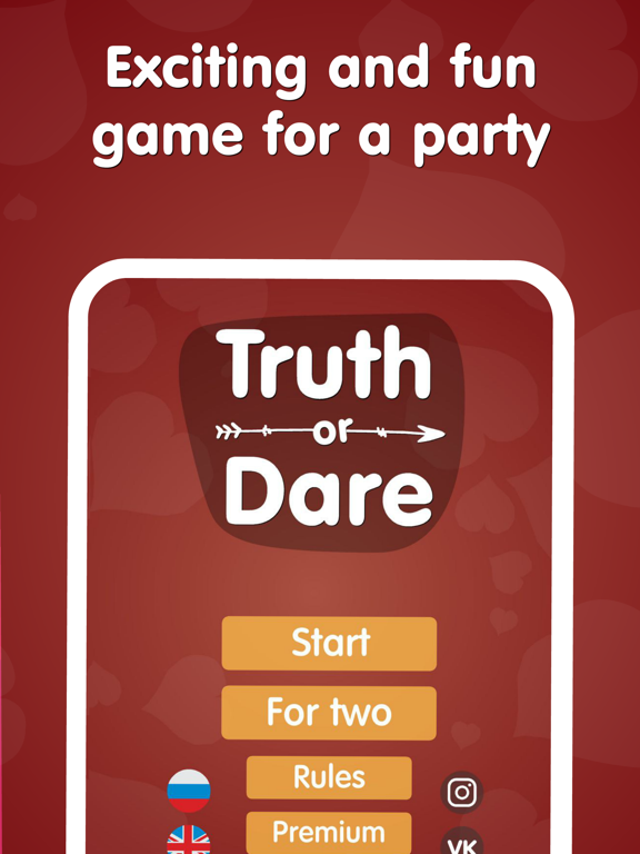 Truth or Dare: Frank party iPad screenshot