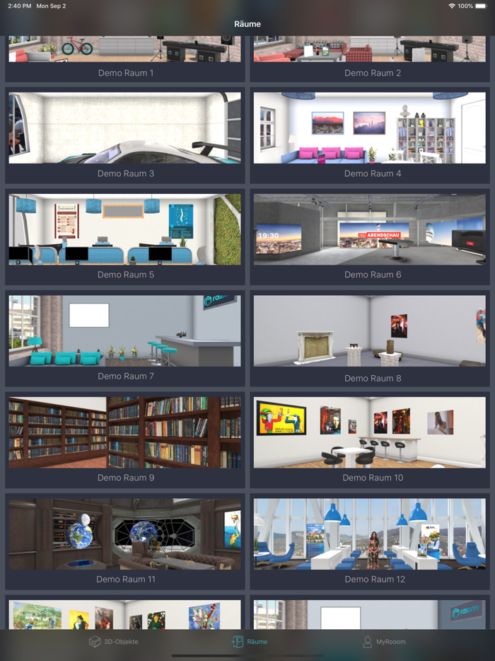 rooom - 3D AR and VR Plattform