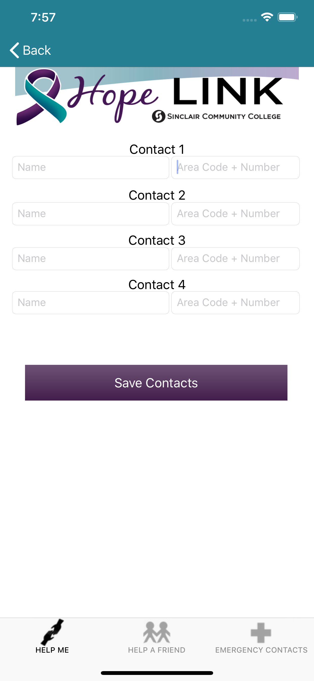 Sinclair College Hope Link screenshot 4