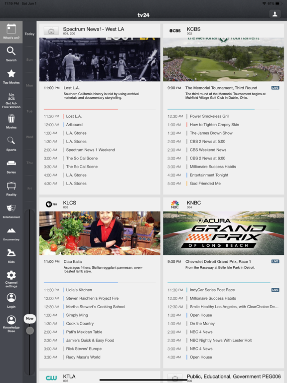TV Listings - US TV Guide - Support for Comcast, DirectTV, DISH, Time Warner Cable, Over-the-air and more screenshot