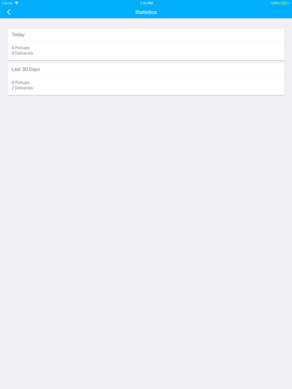 CleanCloud Driver iPad screenshot