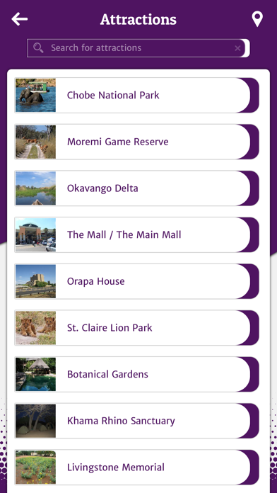 Botswana Tourism App screenshot