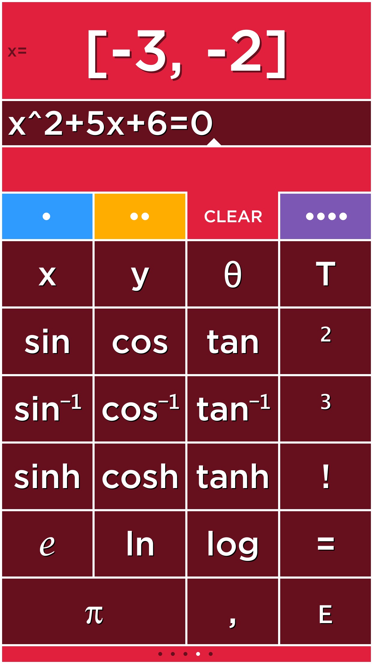 Screenshot do app Solve - Graphing Calculator