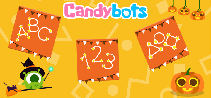 CandyBots Tracing Kids ABC 123 screenshot 1