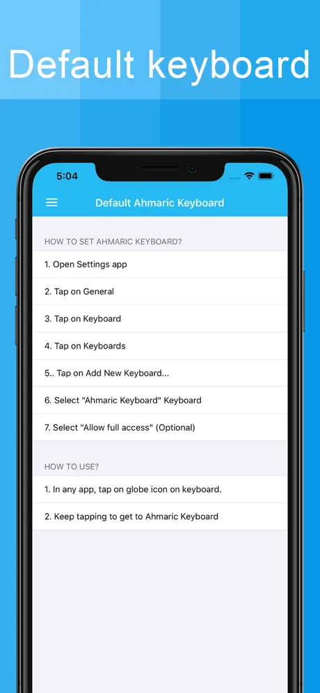 Amharic Keyboard - Translator
