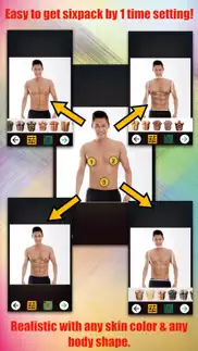 abs booth muscle body editor iphone screenshot 2