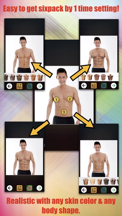 Abs Booth muscle body editor Screenshot