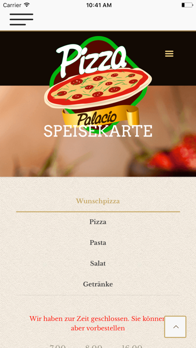 Screenshot #1 pour Pizza Palacio