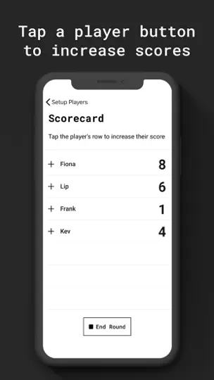 Screenshot von Scorecard auf dem iPhone 3