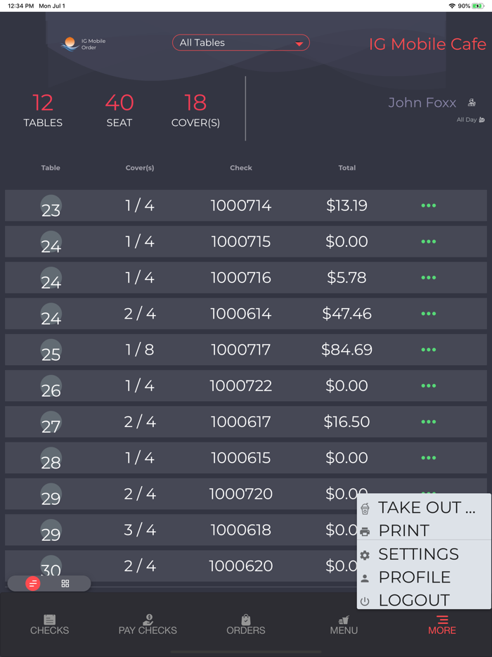 InfoGenesis MobileOrder