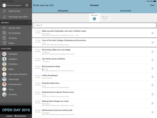 Screenshot #5 pour ANU Open Day 2019