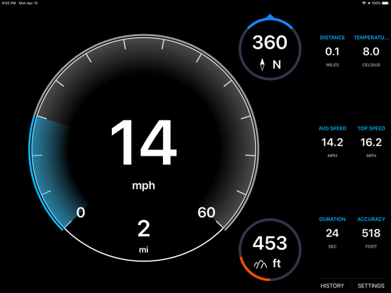 Screenshot #4 pour Speedboard - GPS speedometer