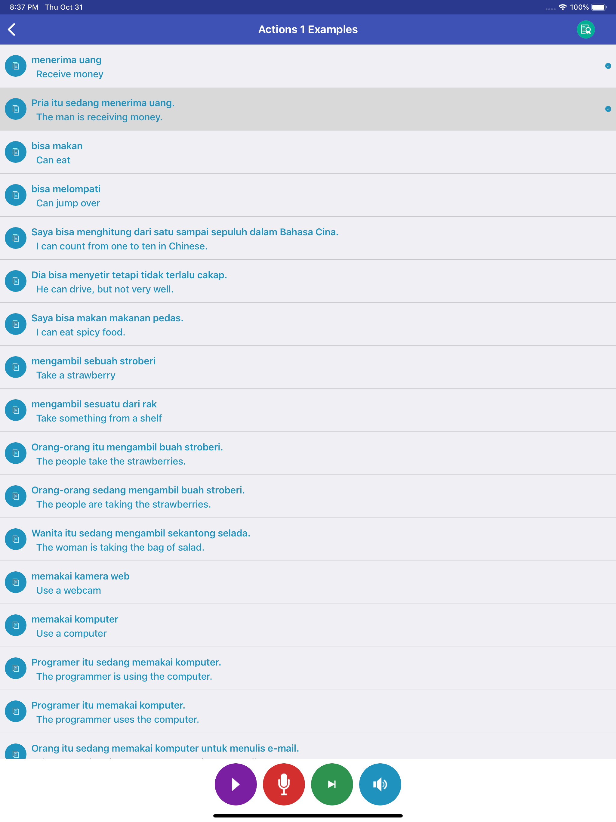 Learn Indonesian Daily screenshot 14